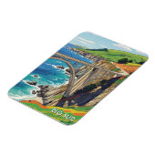 Big Sur California Bixby Bridge Reis Magneet (Linkerzijde)
