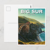 Big Sur California Bixby Bridge reizen Briefkaart (Voorkant / Achterkant)