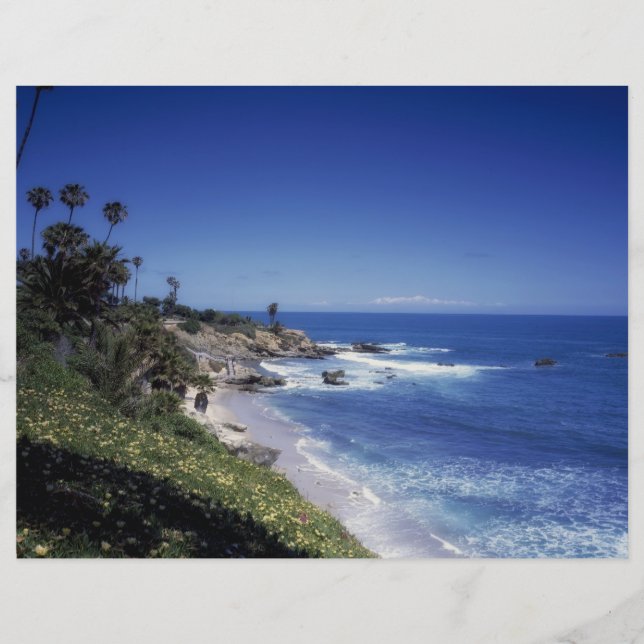 Big Sur California Castline Scrapbook Paper (Voorkant)