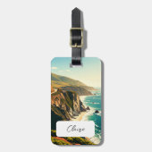 Big Sur California Central Coast Bagagelabel (Voorkant verticaal)