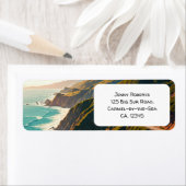 Big Sur California Central Coast Etiket (Insitu)