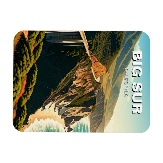 Big Sur California Central Coast Magneet (Horizontaal)