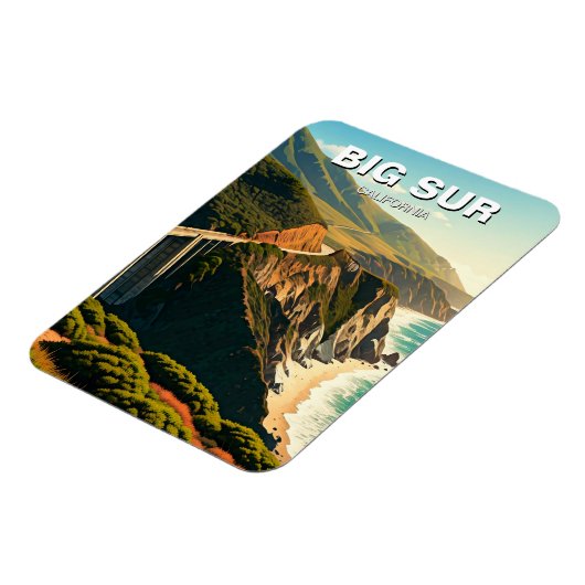 Big Sur California Central Coast Magneet (Linkerzijde)