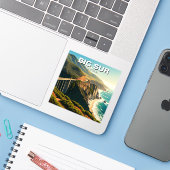 Big Sur California Central Coast Sticker (Laptop met iPhone)