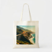 Big Sur California Central Coast Tote Bag (Voorkant)