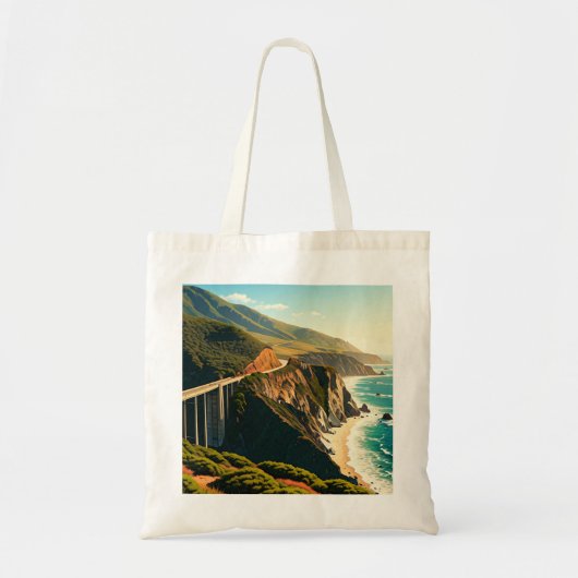 Big Sur California Central Coast Tote Bag (Voorkant)