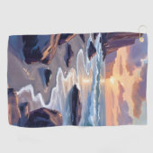 Big Sur, California Coast Painting Golfhanddoek (Horizontaal)