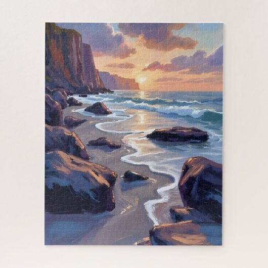 Big Sur, California Coast Painting Legpuzzel (Verticaal)