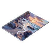 Big Sur, California Coastal Art Painting Notitieboek (Linkerzijde)