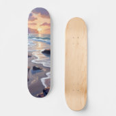 Big Sur, California Coastal Art Painting Persoonlijk Skateboard (Voorkant)