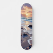 Big Sur, California Coastal Art Painting Persoonlijk Skateboard (Voorkant)