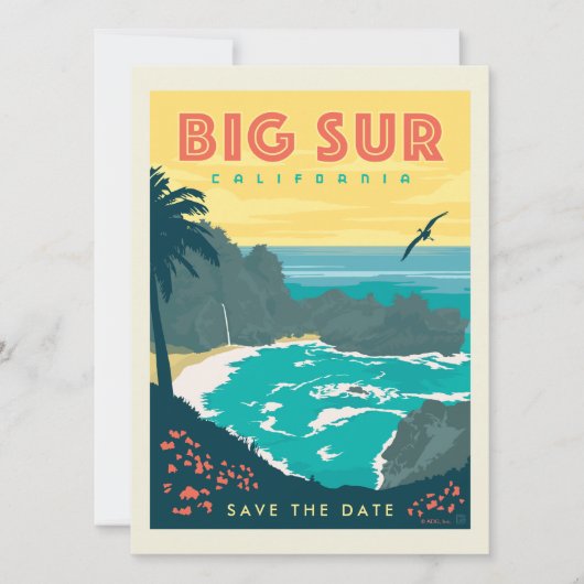 Big Sur California | Datum opslaan Save The Date (Voorkant)