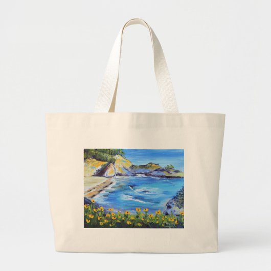 Big Sur California Grote Tote Bag (Voorkant)