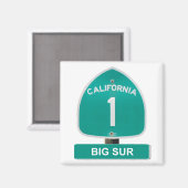 Big Sur, California Highway 1 magneet (Voorkant / Achterkant)