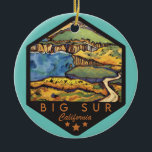 Big Sur California Keramisch Ornament<br><div class="desc">Big Sur California Ceramic Ornament</div>