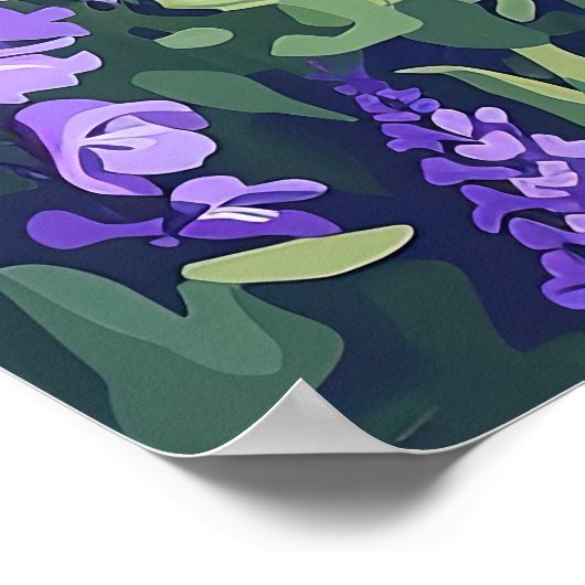 Big Sur California Kustlijn Retro Westkust Poster (Hoek)