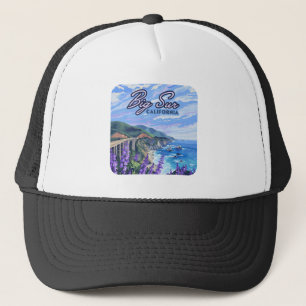 Big Sur California Kustlijn Retro Westkust Trucker Pet
