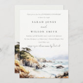 Big Sur California Landscape Wedding Anniversary Kaart (Voorkant / Achterkant)