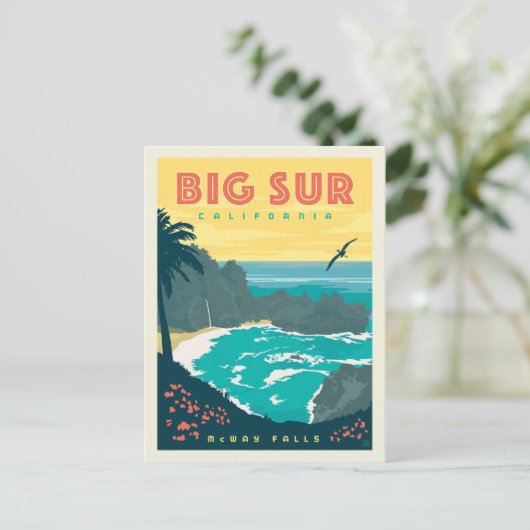 Big Sur California | McWay-Herfsten Briefkaart (Staand voorkant)