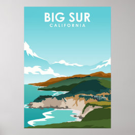 Big Sur California Natuur Travel Poster