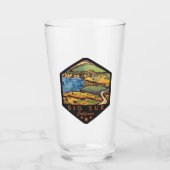 Big Sur California Pint Glass Glas (Voorkant)