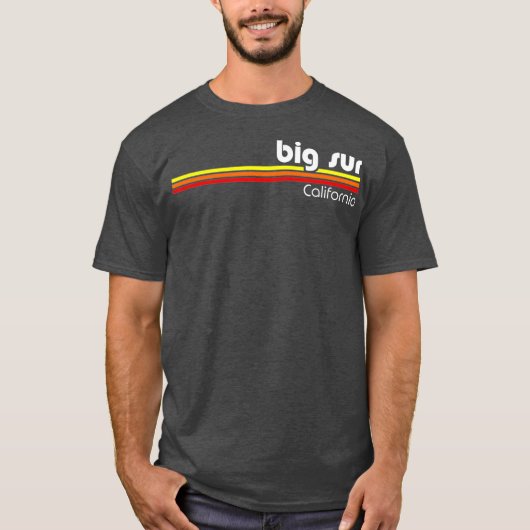 Big Sur California Retro T-shirt (Voorkant)
