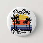 Big Sur California Ronde Button 5,7 Cm (Voorkant)