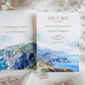 Big Sur California - Save the Date Kaart
