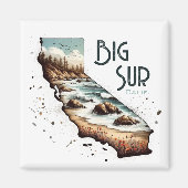 Big Sur California Souvenir Gift Magneet (Voorkant)