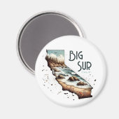 Big Sur California Souvenir Gift Magneet (Voorkant / Achterkant)