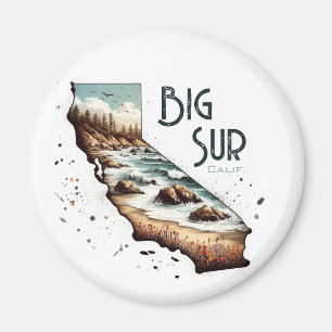 Big Sur California Souvenir Gift Magneet