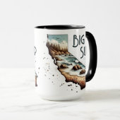 Big Sur California Souvenir Gift Mok (Voorkant rechts)