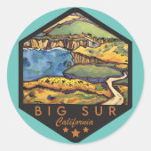 Big Sur California Stickers (Voorkant)