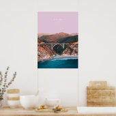 Big Sur, California Travel Artwork Poster (Keuken)