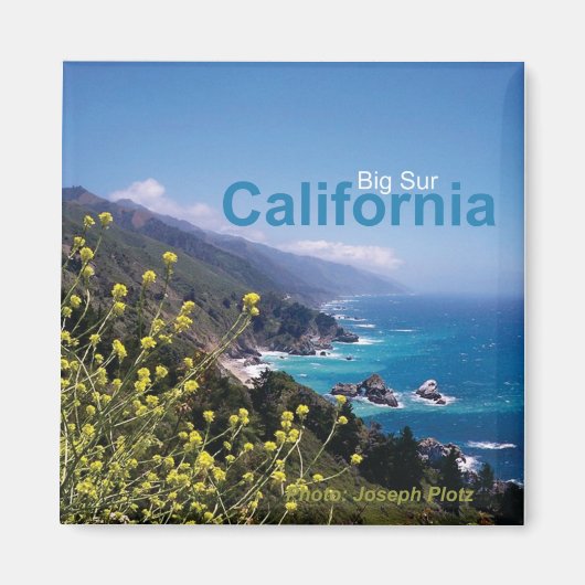 Big Sur California Travel Souvenir Koelkast Magnet (Voorkant)