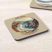 Big Sur California Verenigde Staten Bier Onderzetter (Linkerzijde)