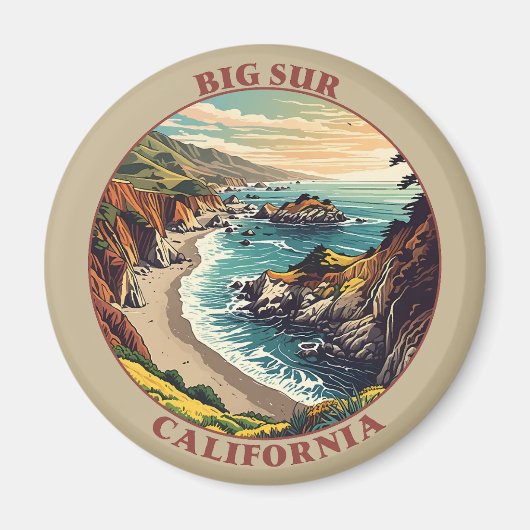 Big Sur California Verenigde Staten Magneet (Voorkant)