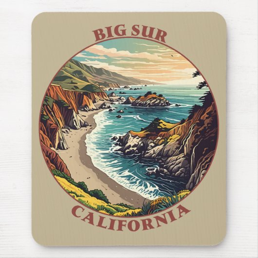Big Sur California Verenigde Staten Muismat (Voorkant)