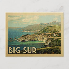 Big Sur California Vintage Travel Briefkaart