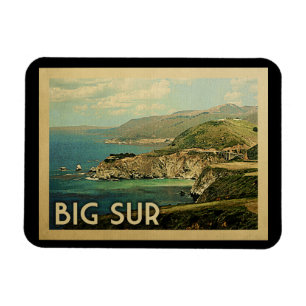 Big Sur California Vintage Travel Magneet