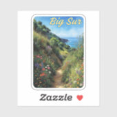 Big Sur California Waterverf Sticker (Vel)