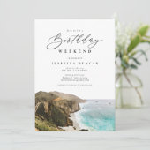 BIG SUR California Winery Birthday Itinerary Kaart (Staand voorkant)