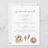 BIG SUR California Winery Birthday Itinerary Kaart (Achterkant)