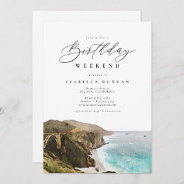 BIG SUR California Winery Birthday Itinerary Kaart