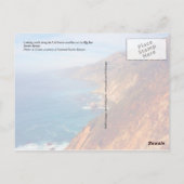 Big Sur, Californië Briefkaart (Achterkant)