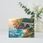 Big Sur Californië Briefkaart (Staand voorkant)