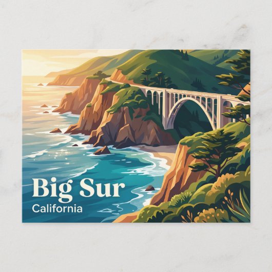 Big Sur Californië Briefkaart (Voorkant)