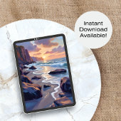 Big Sur, Californië Coastal Art Painting Poster