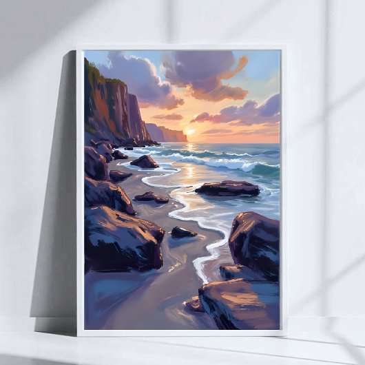 Big Sur, Californië Coastal Art Painting Poster