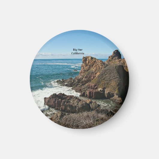 Big Sur, Californië, gelabeld, Magneet (Voorkant)